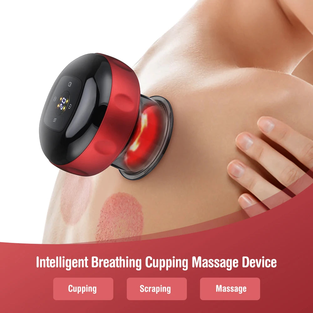 Masajeador Eléctrico de Vacío con Calor – Cupping y Scraping para Cuerpo y Espalda