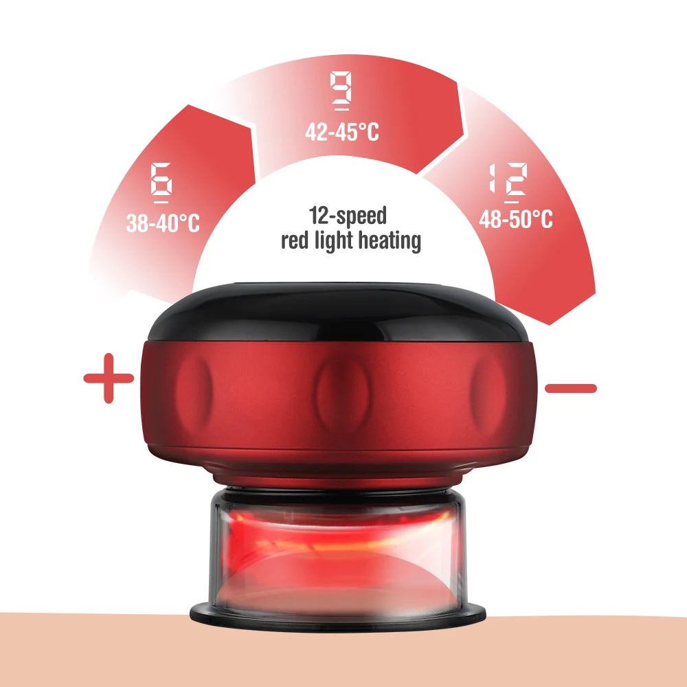 Masajeador Eléctrico de Vacío con Calor – Cupping y Scraping para Cuerpo y Espalda