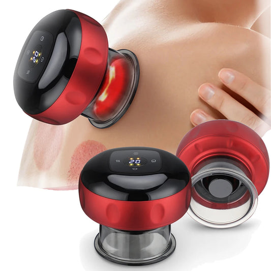 Masajeador Eléctrico de Vacío con Calor – Cupping y Scraping para Cuerpo y Espalda